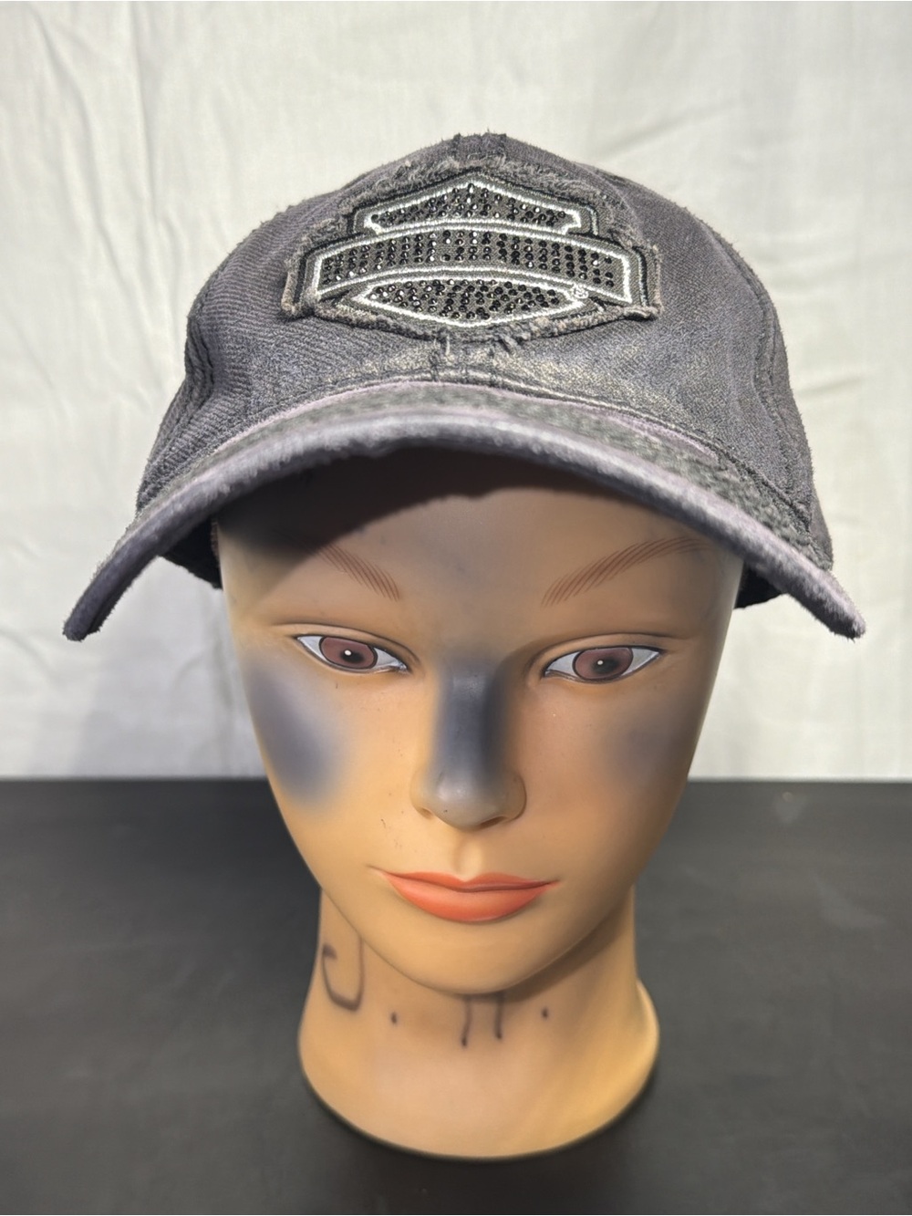 Harley-Davidson Men's Faded Gray Embroidered Logo Cap